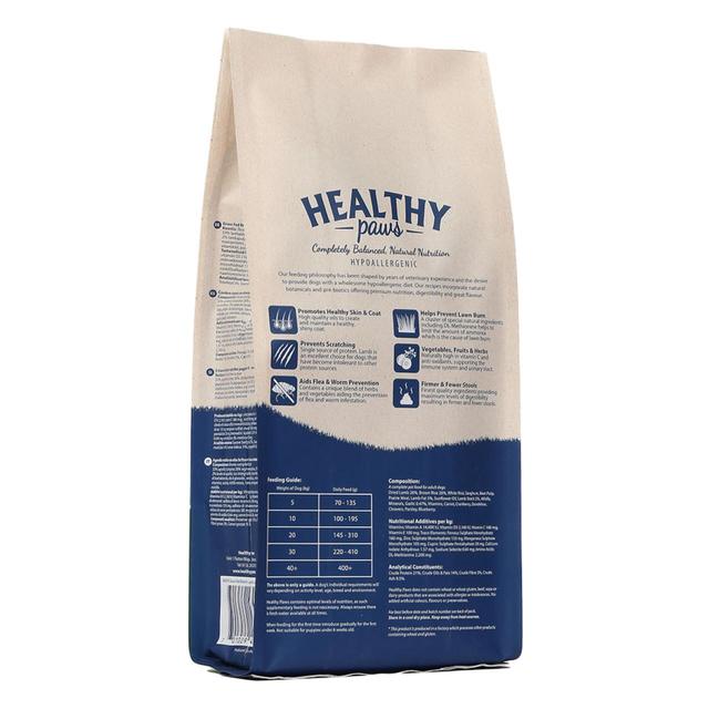 Healthy Paws Grass Fed British Lamb & Brown Rice\u00a0Adult Dog Food   2kg GOODS M&S   