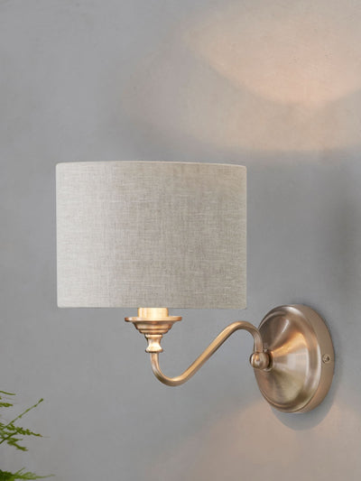 Next Brushed Nickel Burford 1 Light Wall Light- Buy online at McGrocer