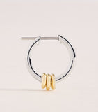 Spinelli Kilcollin Ara Deux Creolen, Mixed Metal, Diamanten, UK-Version