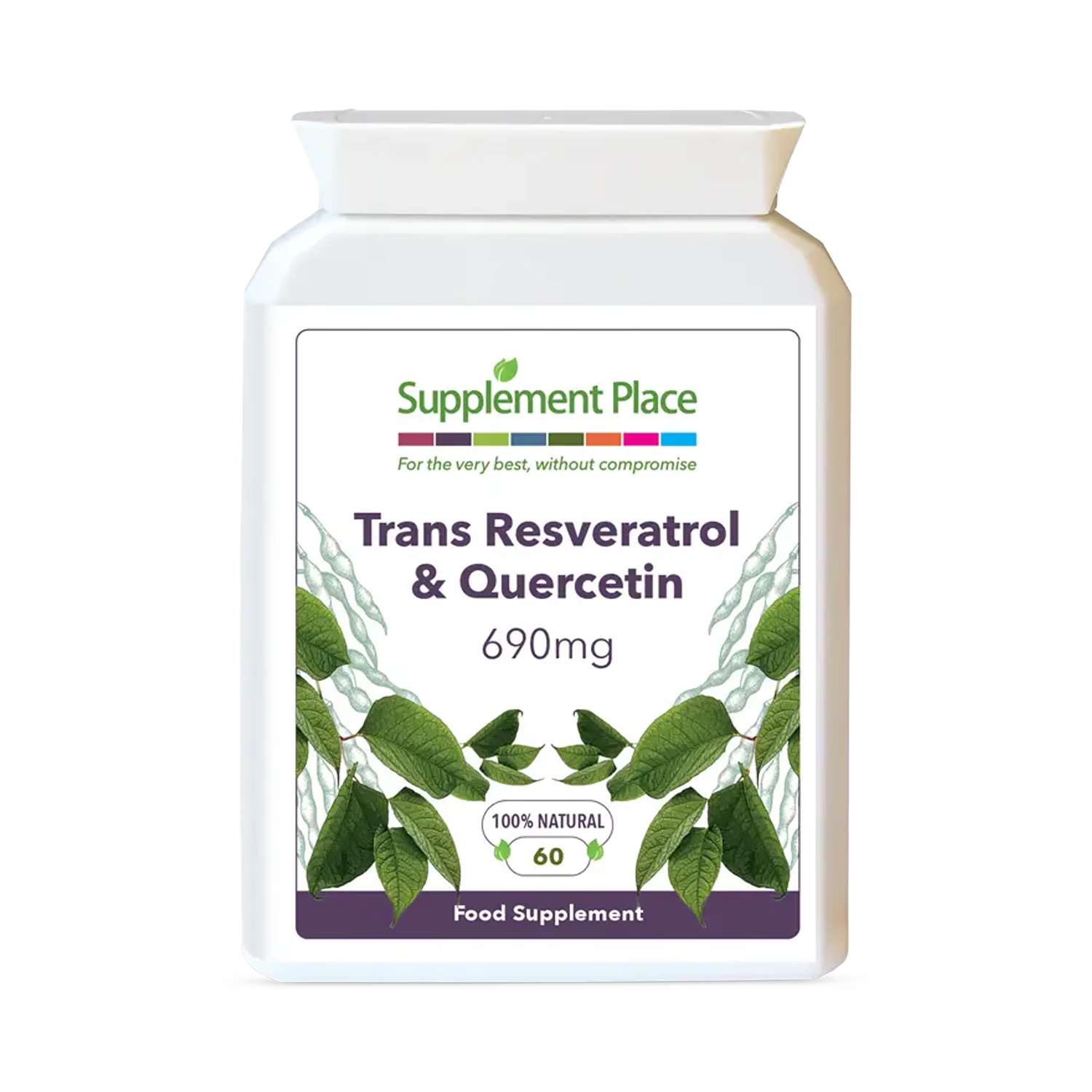 Supplement Place Trans Resveratrol + Quercetin 60 capsules, UK version