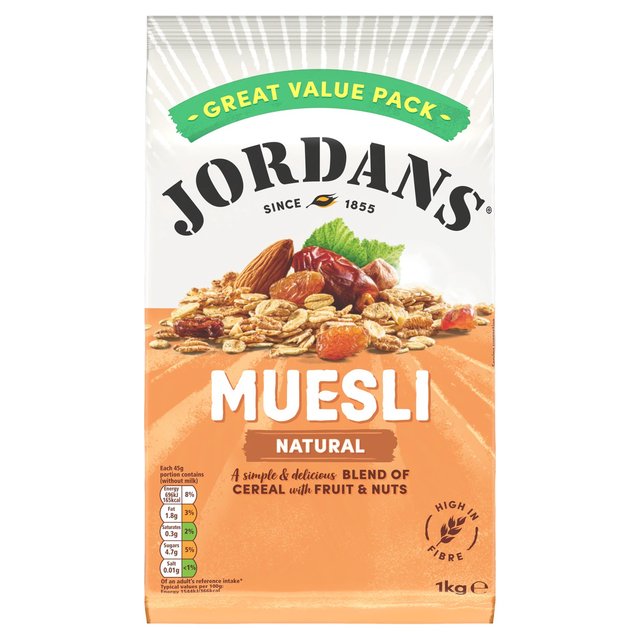 Jordans Natural Muesli Breakfast Cereal   1kg