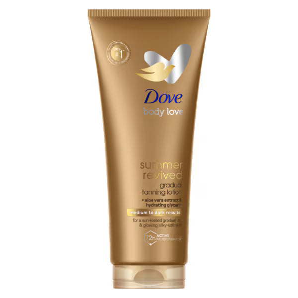 Dove Summer Revived gradual tanning lotion 200 ml - British product