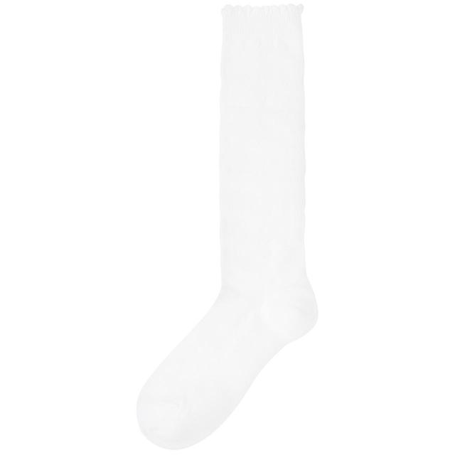 M&S 5pk Butterfly Knee High School Socks White GOODS M&S   