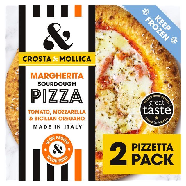 Crosta & Mollica Margherita Pizzetta 2 Mini Sourdough Pizzas   2 x 211g