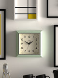 Jones Clocks Yellow A Retro Square Wall Clock, UK version