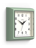 Jones Clocks Yellow A Retro Square Wall Clock, UK version