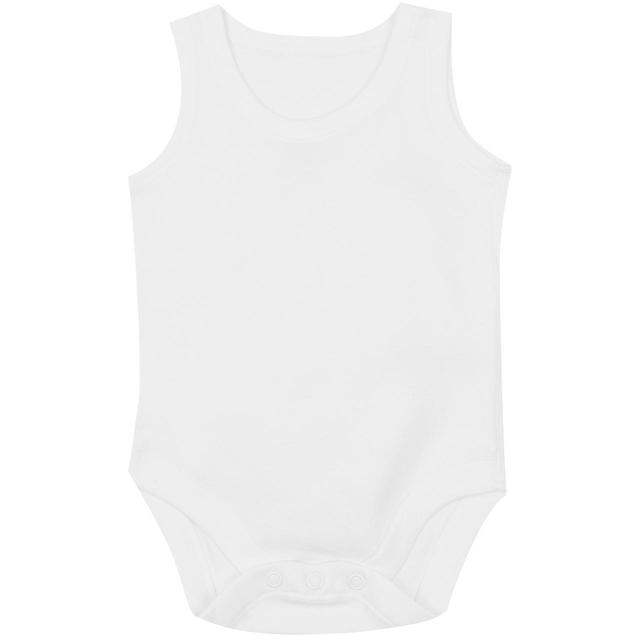 M&S Cotton Sleeveless Bodysuits 7 Pack White GOODS M&S   