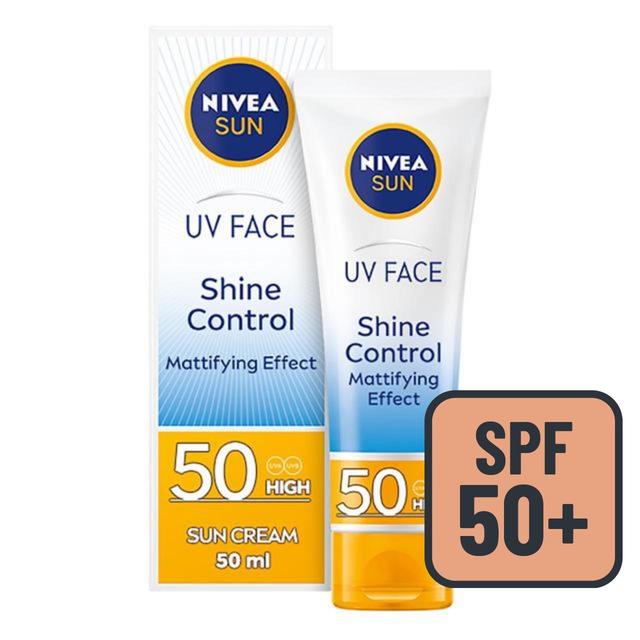 NIVEA SUN UV Face SPF 50 Sun Cream Shine Control   50ml GOODS M&S   