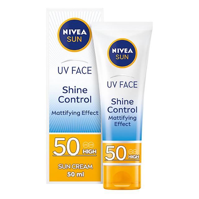 NIVEA SUN UV Face SPF 50 Sun Cream Shine Control   50ml