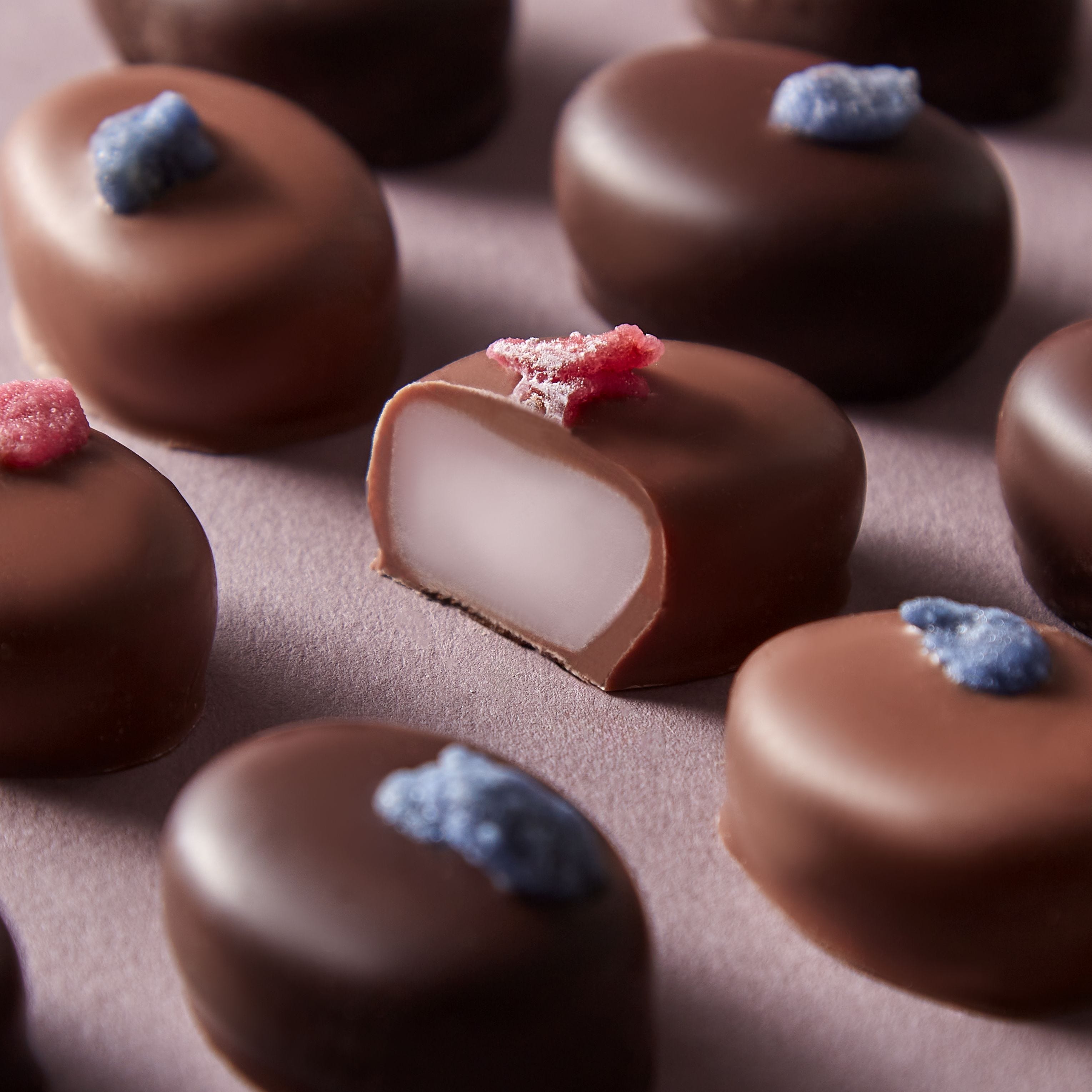 Fortnum's rose and violet cream chocolates 120g, imported from the UK