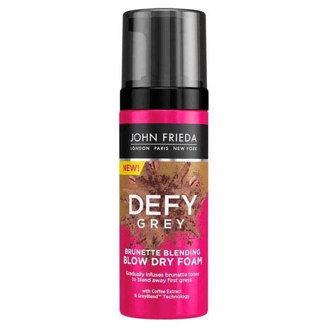 John Frieda Defy Grey Brunette Blending Blow Dry Foam   150ml GOODS M&S   