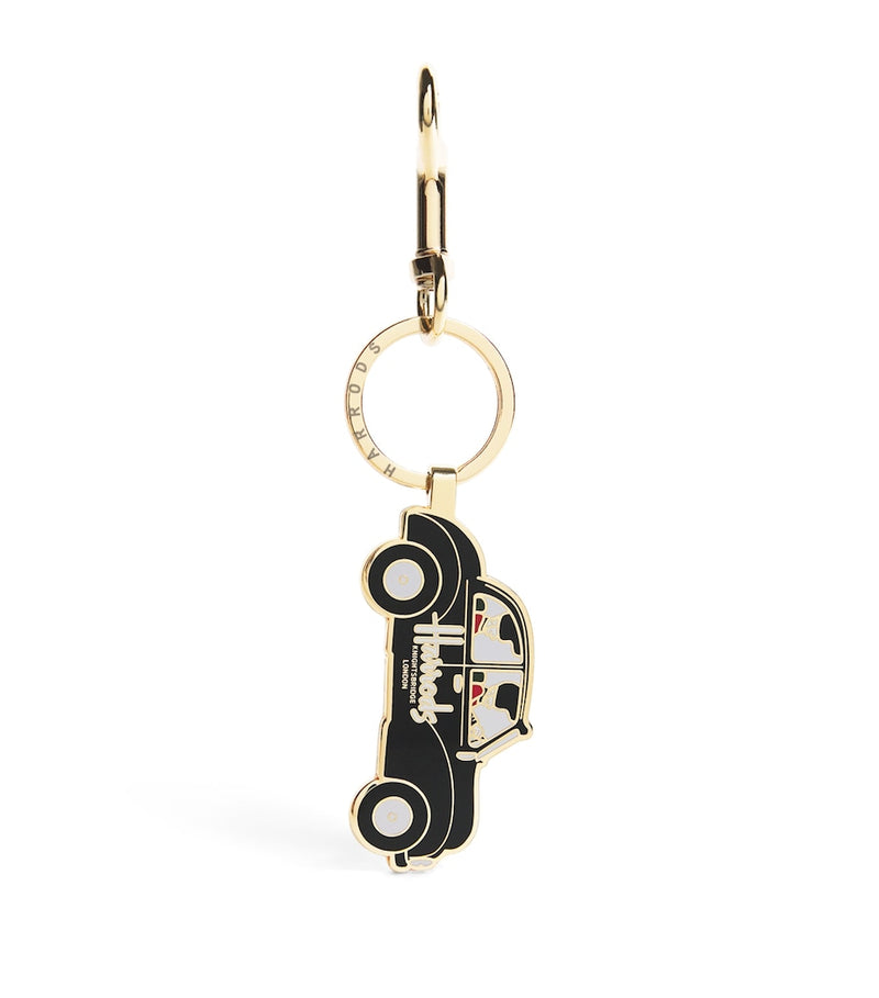 Harrods metal black cab keyring with King's Guard (British brand)