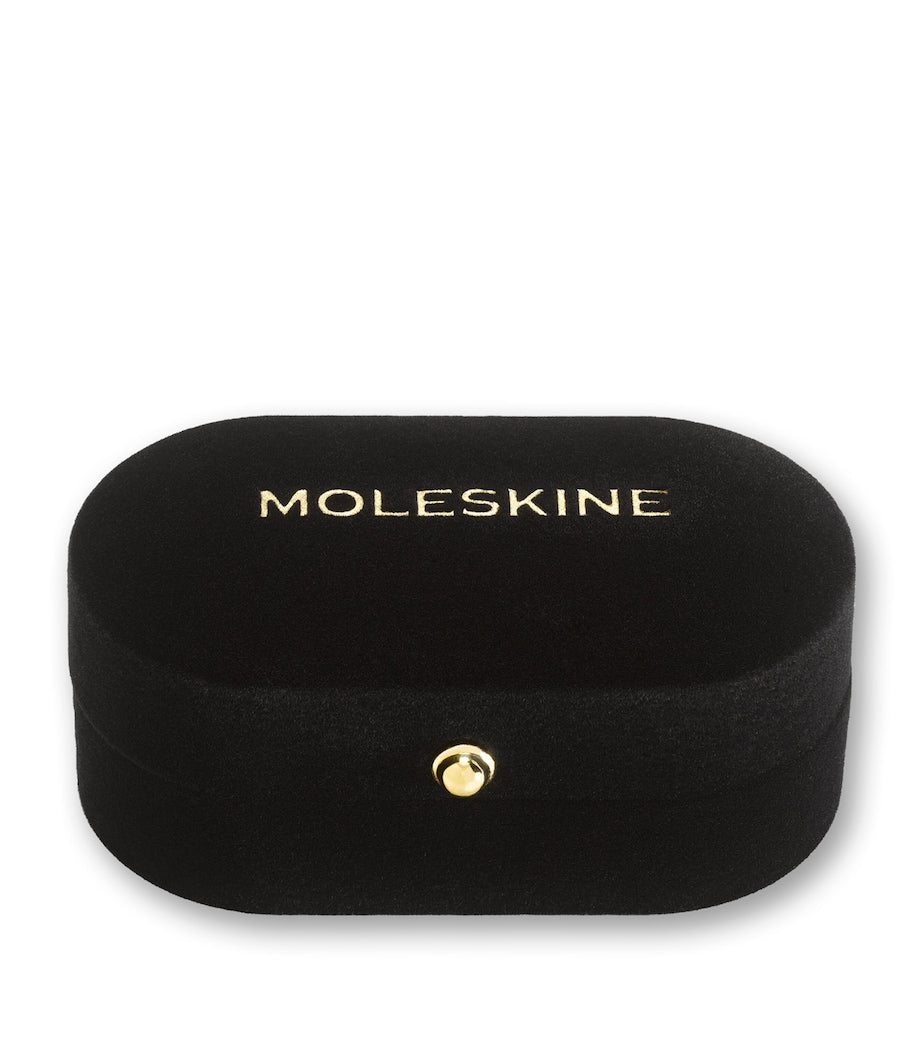 Moleskine gold-plated F notebook charm, imported from the UK