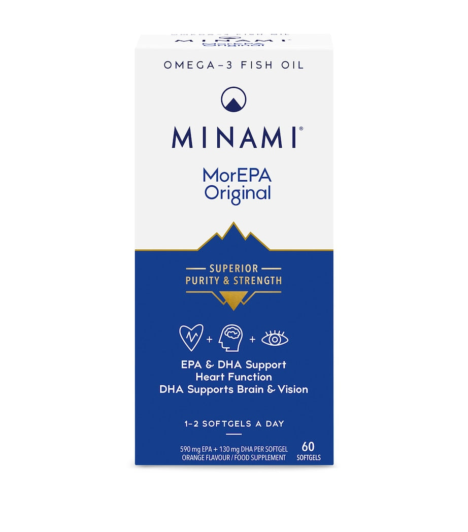 Minami MorEPA Original omega 3 supplement 60 softgels - British product