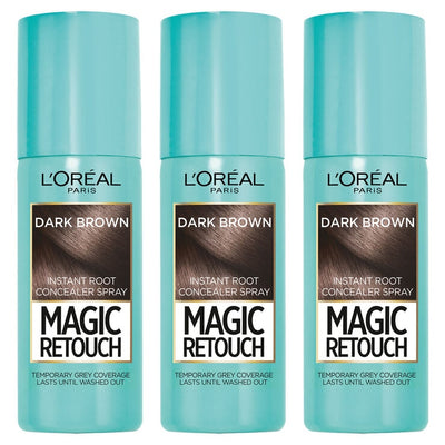 Costco UK LOreal Magic Retouch Øyeblikkelig Rotdekker Spray 3 x 75ml i Mørk Brun - Kjøp online på McGrocer