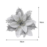 Livingandhome artificial poinsettia flowers 4 pieces, UK version