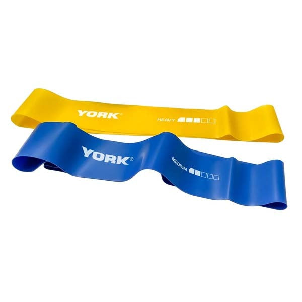 York resistance loop set five colour-coded bands (British brand)