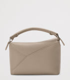 LOEWE Mini Puzzle Edge top-handle bag in calfskin, imported from the UK