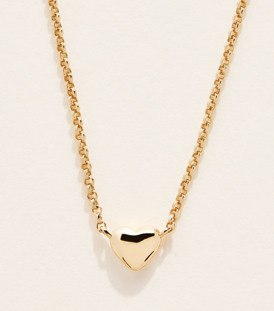 Astrid & Mayu gold-plated sterling silver heart necklace - British product
