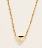Astrid & Mayu gold-plated sterling silver heart necklace - British product