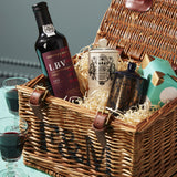Port and Stilton hamper with port wine and Stilton cheeses, UK version