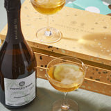 Fortnum's sparkling tea celebration box with chocolate truffles, imported from the UK