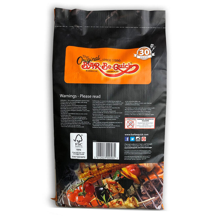Bar-Be-Quick charcoal briquettes 15kg, UK version
