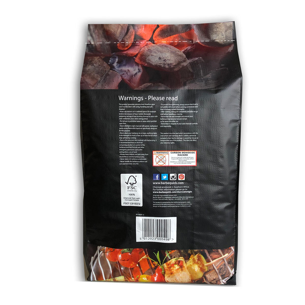 Bar-Be-Quick instant light charcoal 12 pack, imported from the UK