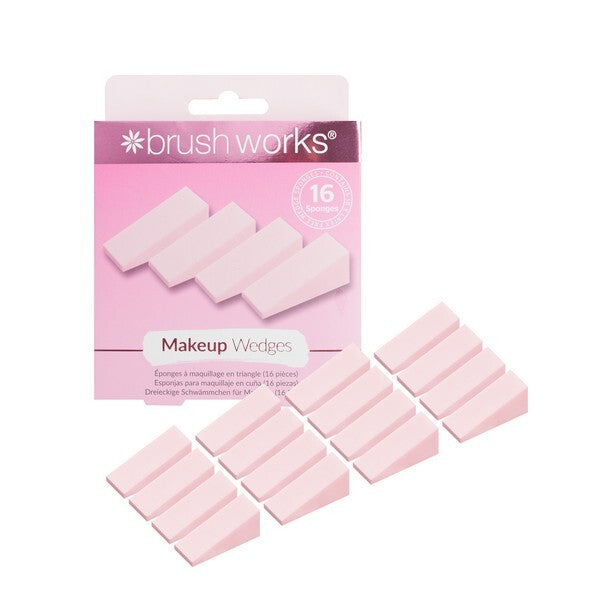 Brushworks Makeup Wedges 16 Pieces - British product