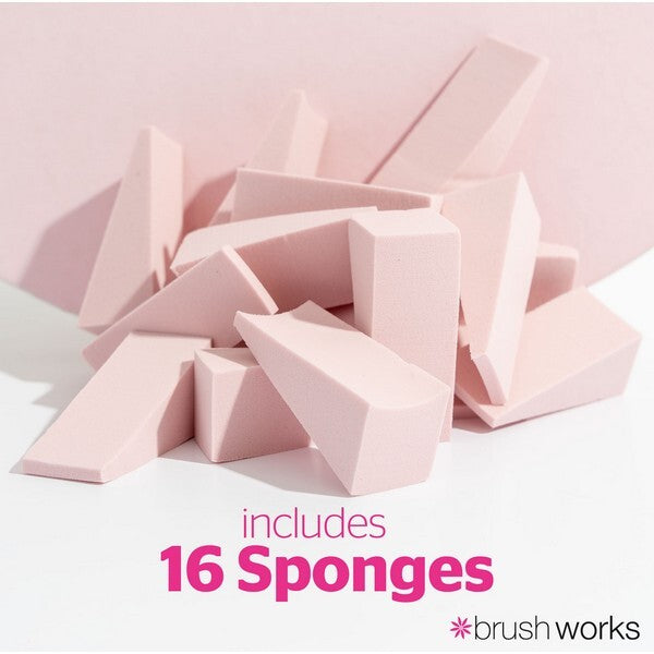 Brushworks Makeup Wedges 16 Pieces - British product