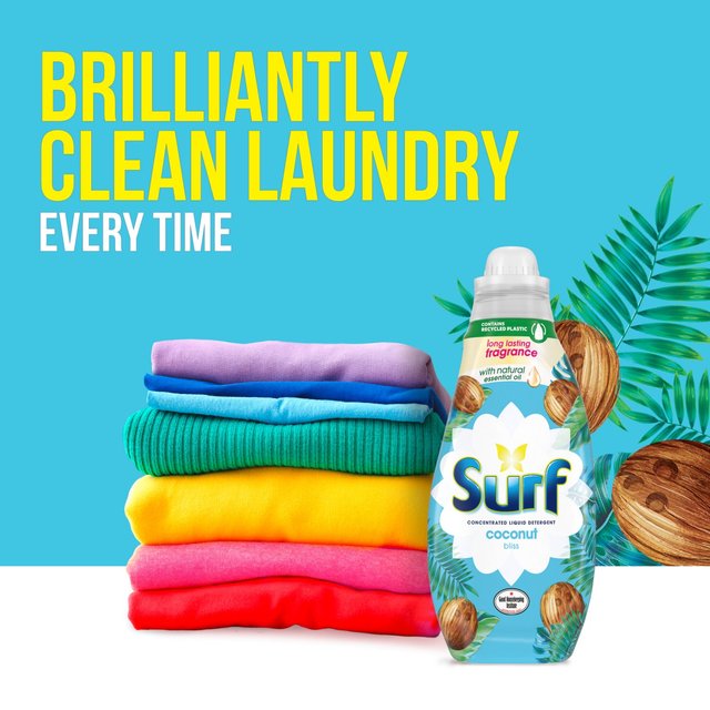 Surf Coconut Bliss Concentrated Liquid Laundry Detergent 24 Washes   648ml GOODS M&S   