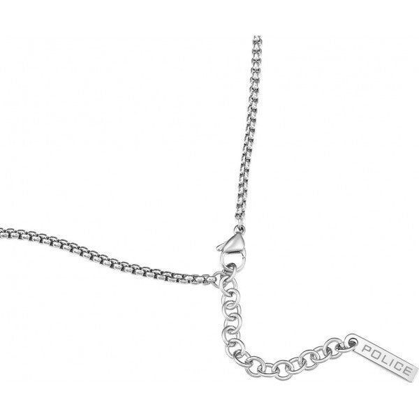 Police silver wire necklace for men - British product