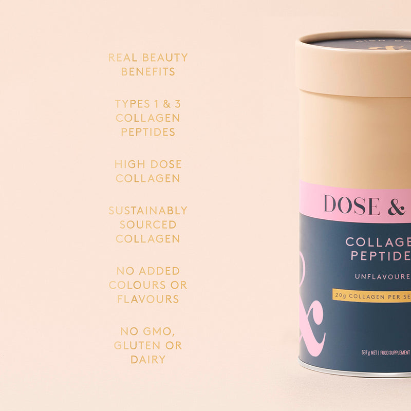 Dose & Co collagen peptide powder unflavoured 567g - British product