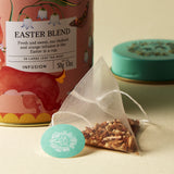 Easter hamper with tea, coffee, biscuits and chocolate - British product