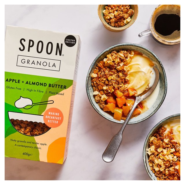 Spoon Cereals Apple + Almond Butter Granola   400g GOODS M&S   