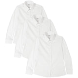 M&S 3pk Regular Fit Easy Iron Blouses 3-14 Years White GOODS M&S   