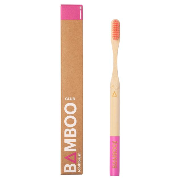 Bamboo Club Pink Adult Toothbrush