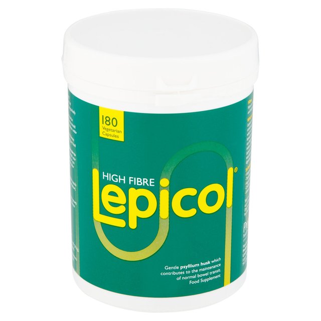 Lepicol High Fibre Psyllium Husk Normal Bowel Supplement Capsules    180 per pack