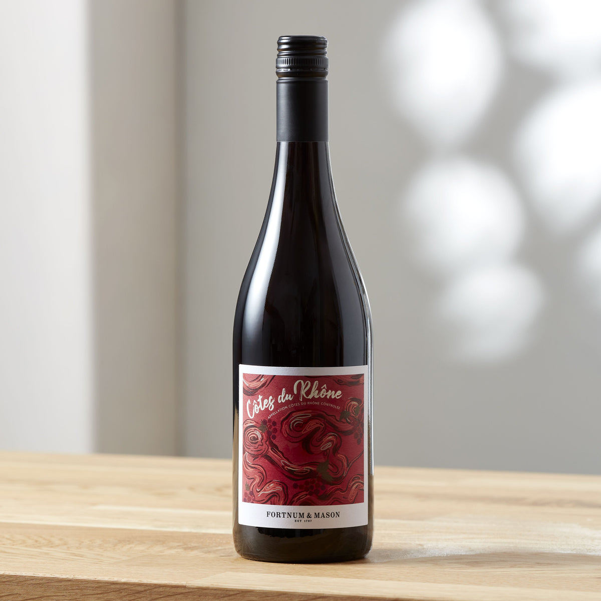 Fortnum's Côtes du Rhône red wine 75cl - British product