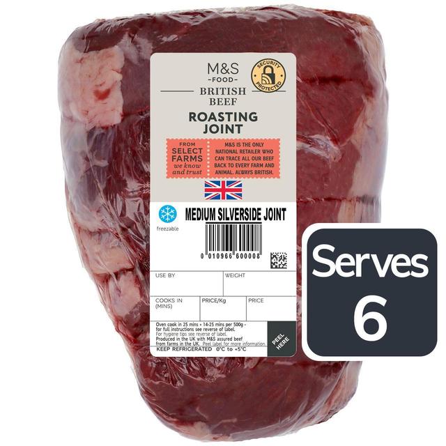 M&S Select Farms Beef Roasting Joint   Typically: 1.45kg