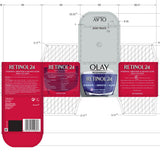 Olay Regenerist Retinol 24 Night Moisturiser Cream 2 x 50ml, imported from the UK