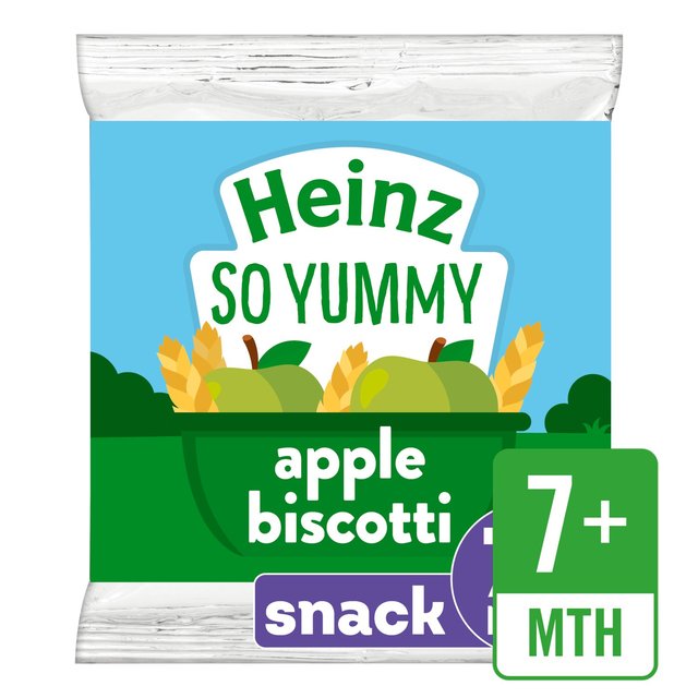 Heinz Apple Biscotti Baby Food Snacks 7+ Months   60g