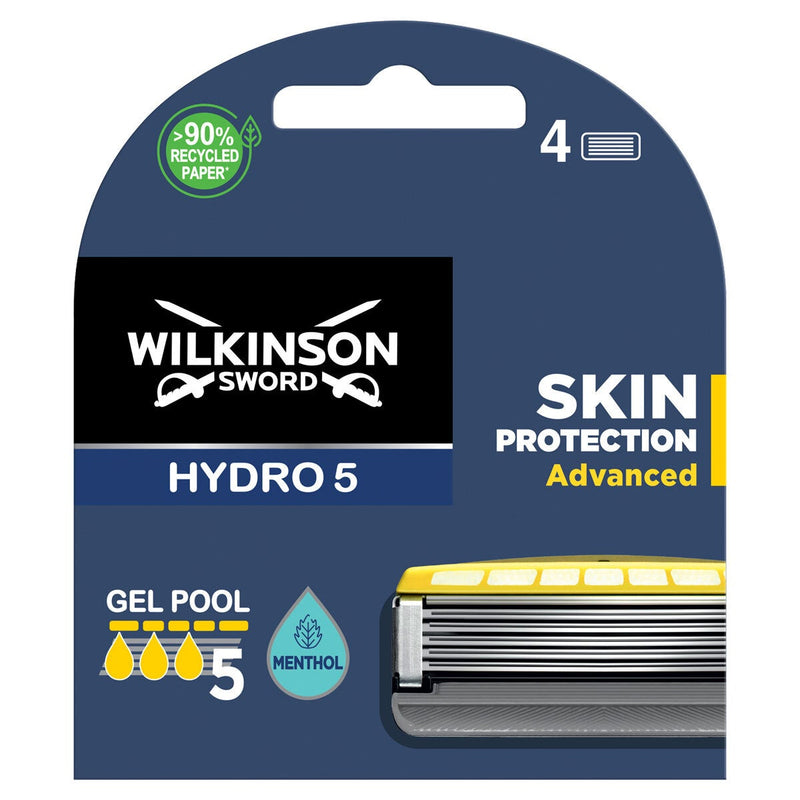 Wilkinson Sword Hydro 5 Ultimate manual razor with 9 blades and handle (British brand)