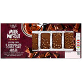 M&S Made Without 5 Chocolate Fudge Cake Slices   127g GOODS M&S   