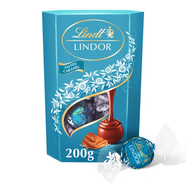 Lindt Lindor Milk Salted Caramel Chocolate Truffles   200g