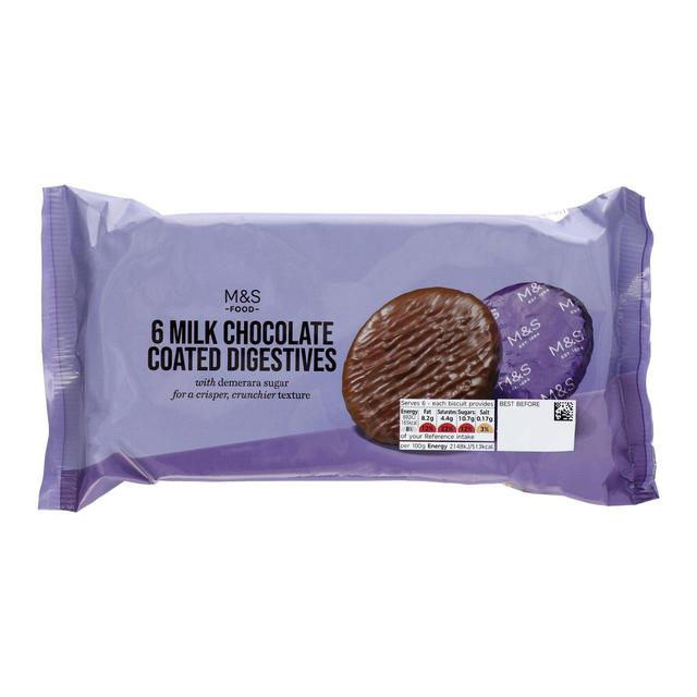 M&S Milk Chocolate Coated Digestives   190g