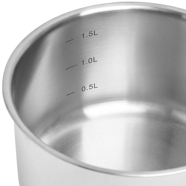 M&S Stainless Steel Saucepan 16cm GOODS M&S   