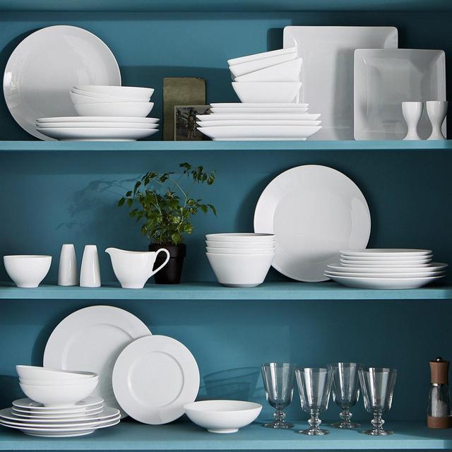 M&S Maxim White Porcelain Dinner Set   12 per pack GOODS M&S   