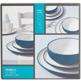 M&S Tribeca Teal Stoneware Dinner Set     12 per pack GOODS M&S   