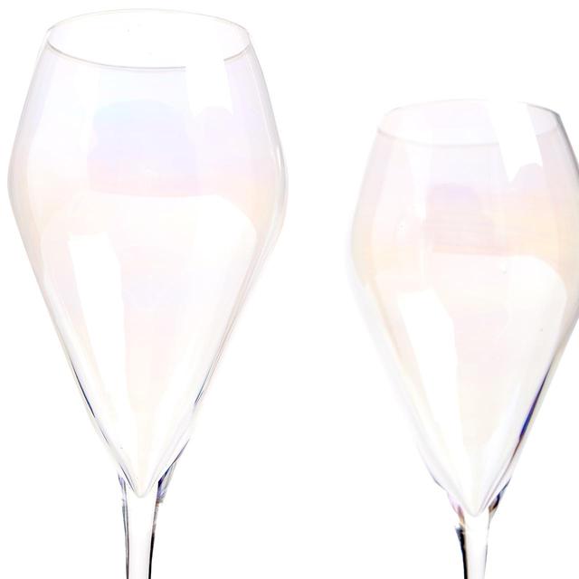 M&S Crystal Pearl Lustre Prosecco Flutes Set    2 per pack GOODS M&S   